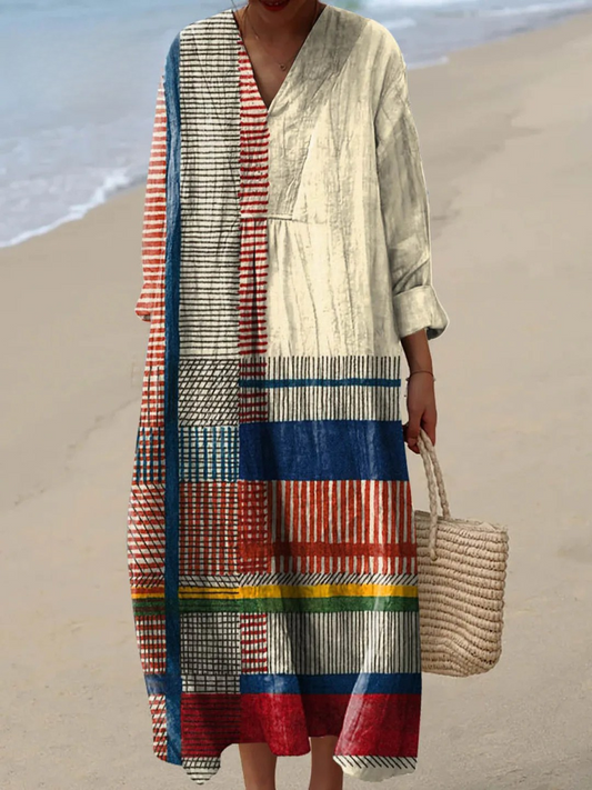 Rivka™ | Patchwork Elbise